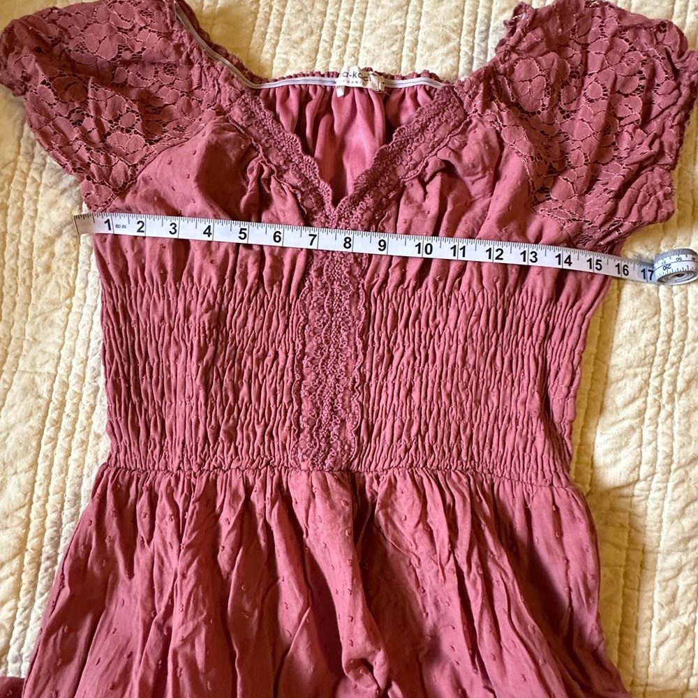 ANNA KAY Terracotta Maxi dress A-Line size Large - Picture 8 of 8